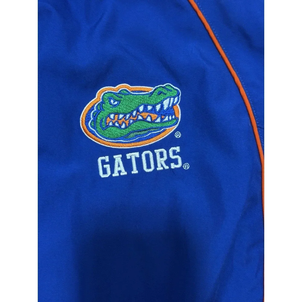 Florida Gators Jacket Mens Medium Russell Athletic Team Issue Windbreaker Blue